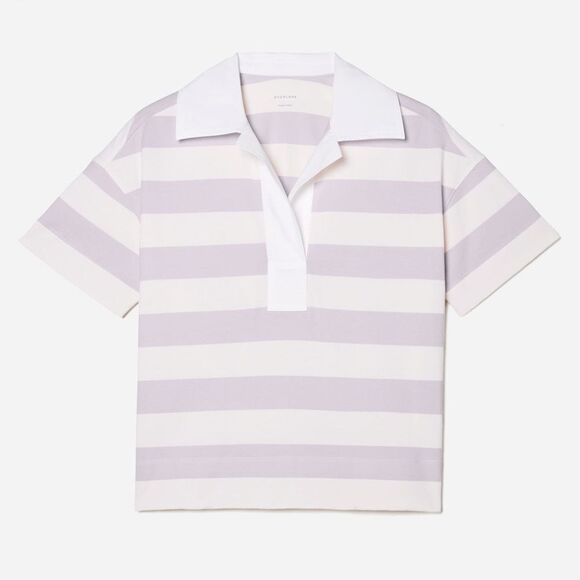 NWT Everlane The Retro Jersey Polo Pale Orchid Canvas Size Small - Picture 6 of 8